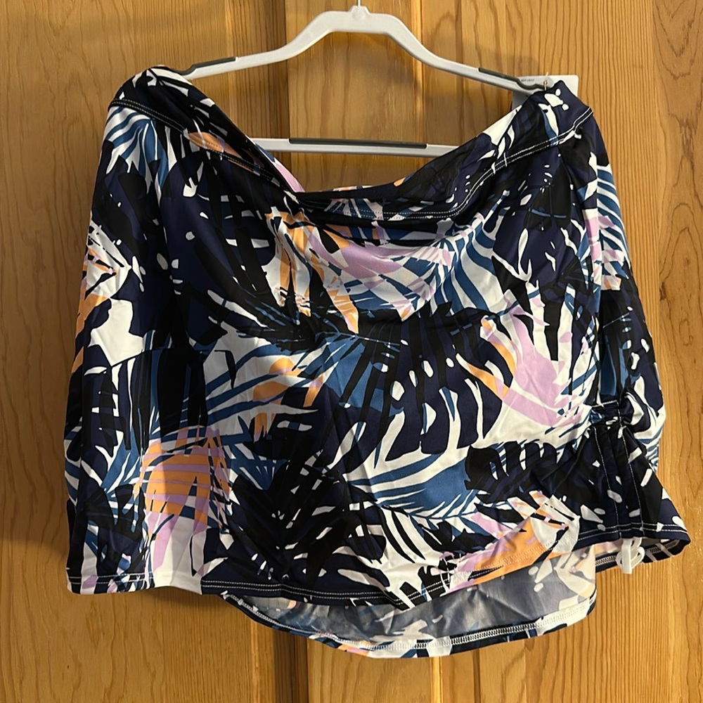 LLBean Runched Swim Skirt